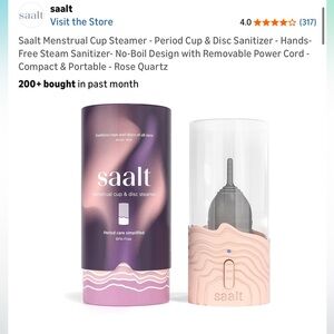 Saalt Menstrual Cup Steamer in Pink